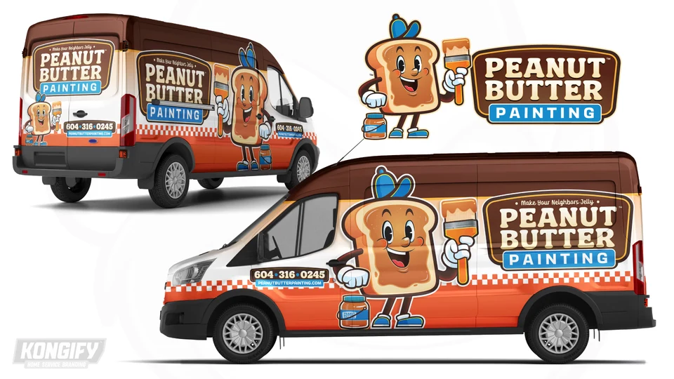 Peanut Butter Painting wrap design